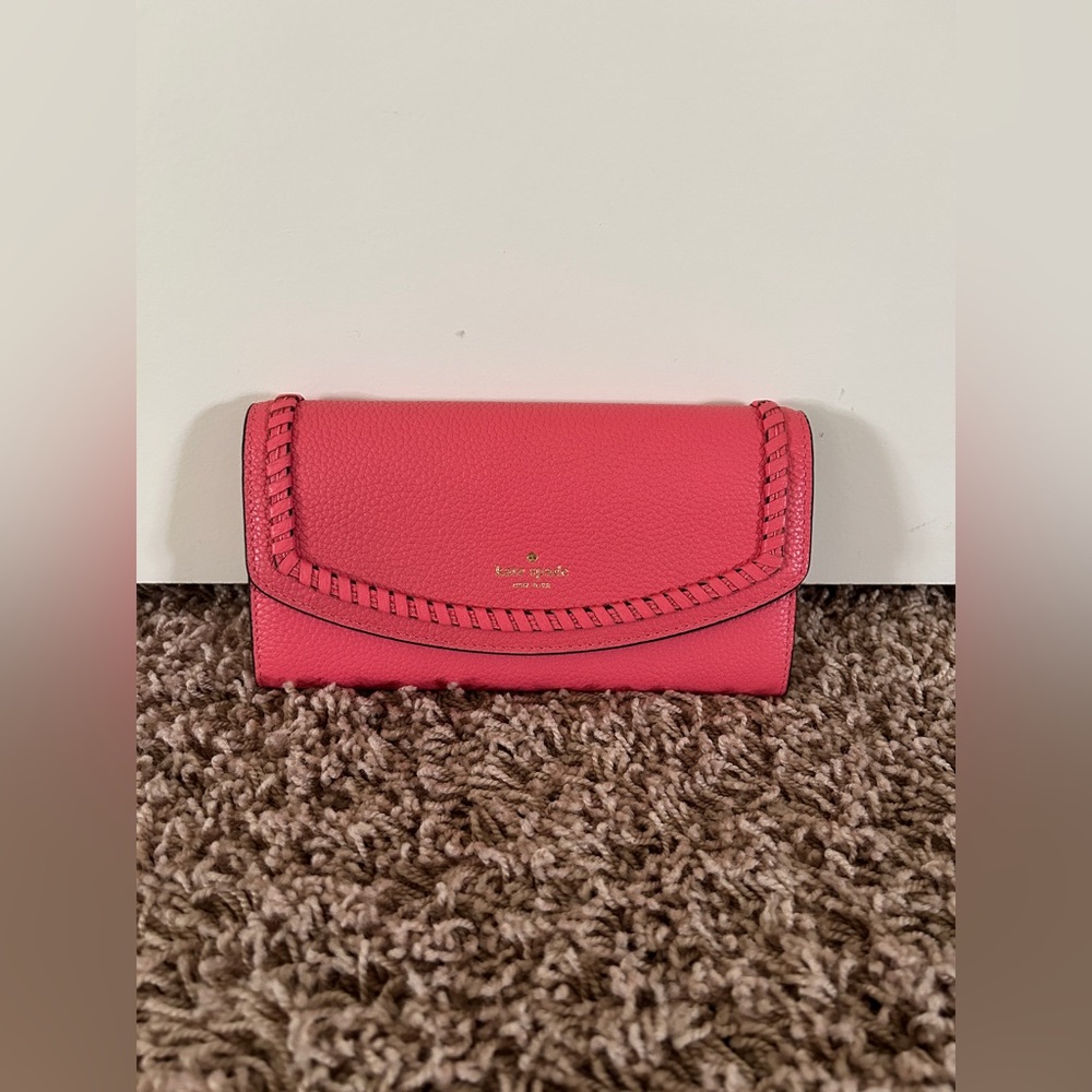 kate spade pink/ salmon wallet